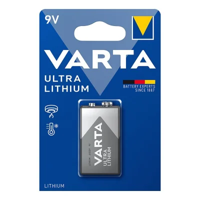 Varta Ultra Lithium batterij 9V in blister